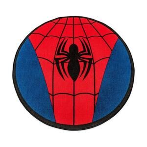 Marvel Spider-Man Chest Logo Round Printed Area Rug by IKON!C- 52 Inches